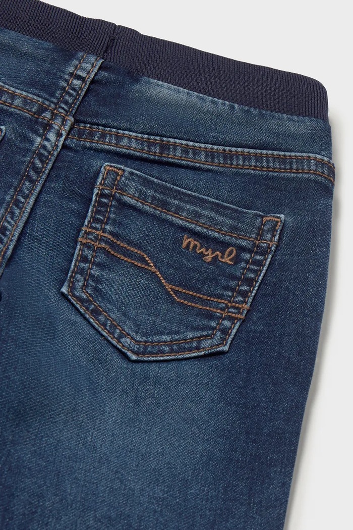 Mayoral Jeansy jogger dziecięce soft denim jogger niebieski 2543.3D.Baby.9BY2
