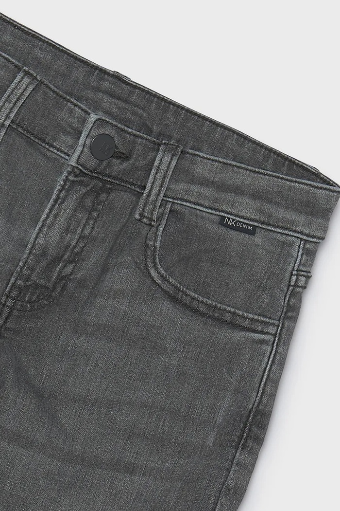 Chłopiec Mayoral Jeansy slim fit dziecięce slim fit basic 516.7B.Junior.9BY2 szary