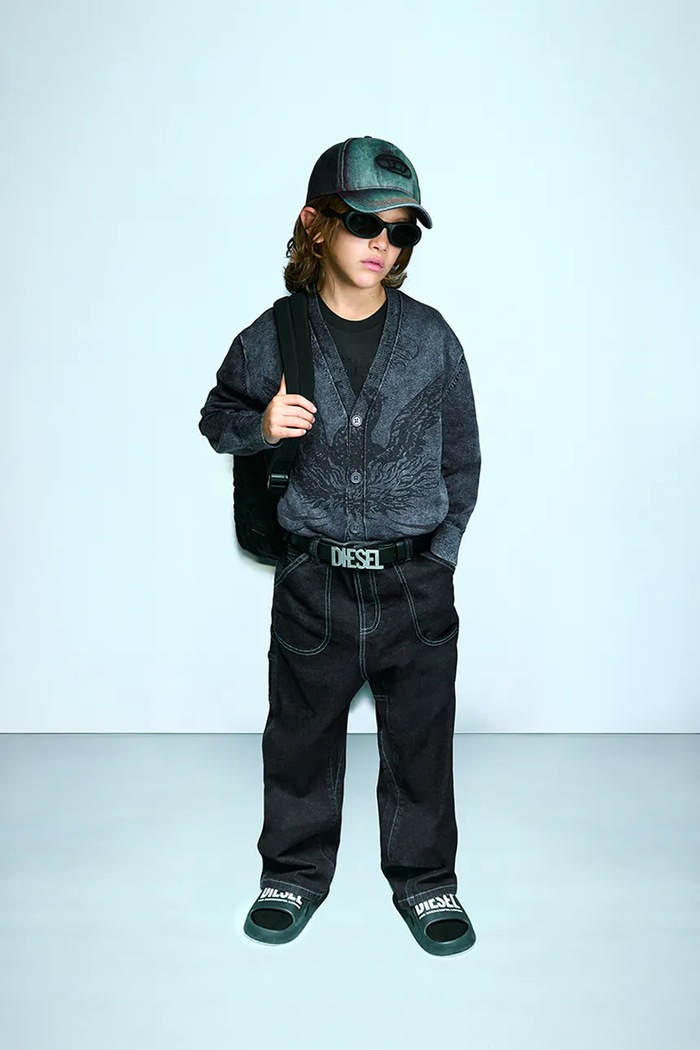 Дънки за деца D-BART-J TROUSERS Diesel син J02361.KXBU1