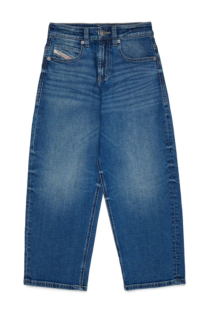 Diesel jeansy straight dziecięce D-DEVON-J TROUSERS niebieski J02889.KXBU3