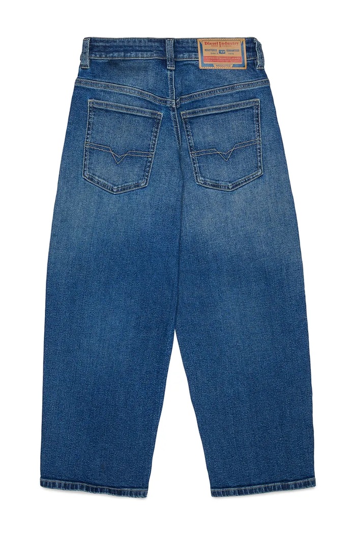 Diesel jeansy straight dziecięce D-DEVON-J TROUSERS J02889.KXBU3 niebieski AW26