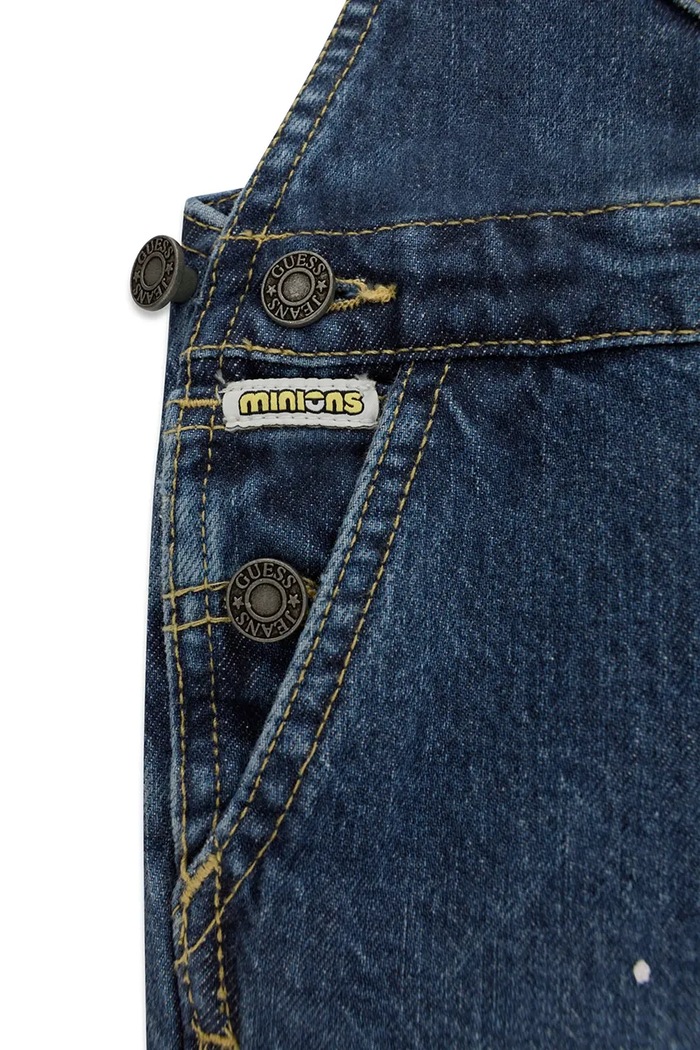 Guess ogrodniczki dziecięce GJ X MINIONS niebieski N6YA08.D2276.9BY2