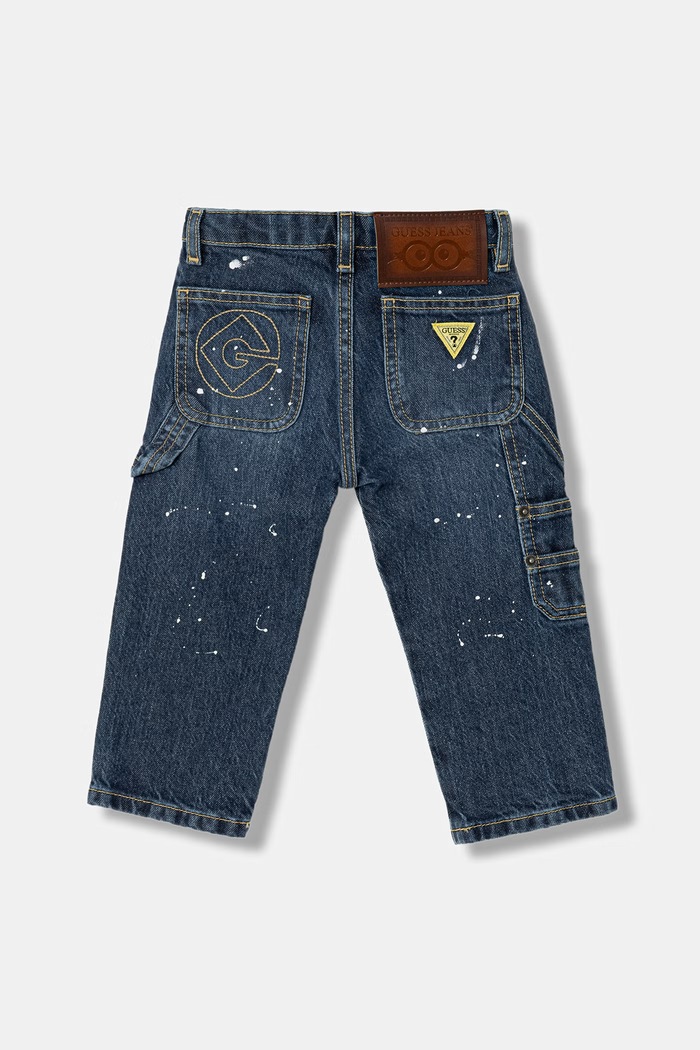 Guess rifle relaxed fit detské GJ X MINIONS N6YAB3.D2273.9BY2 modrá AW26