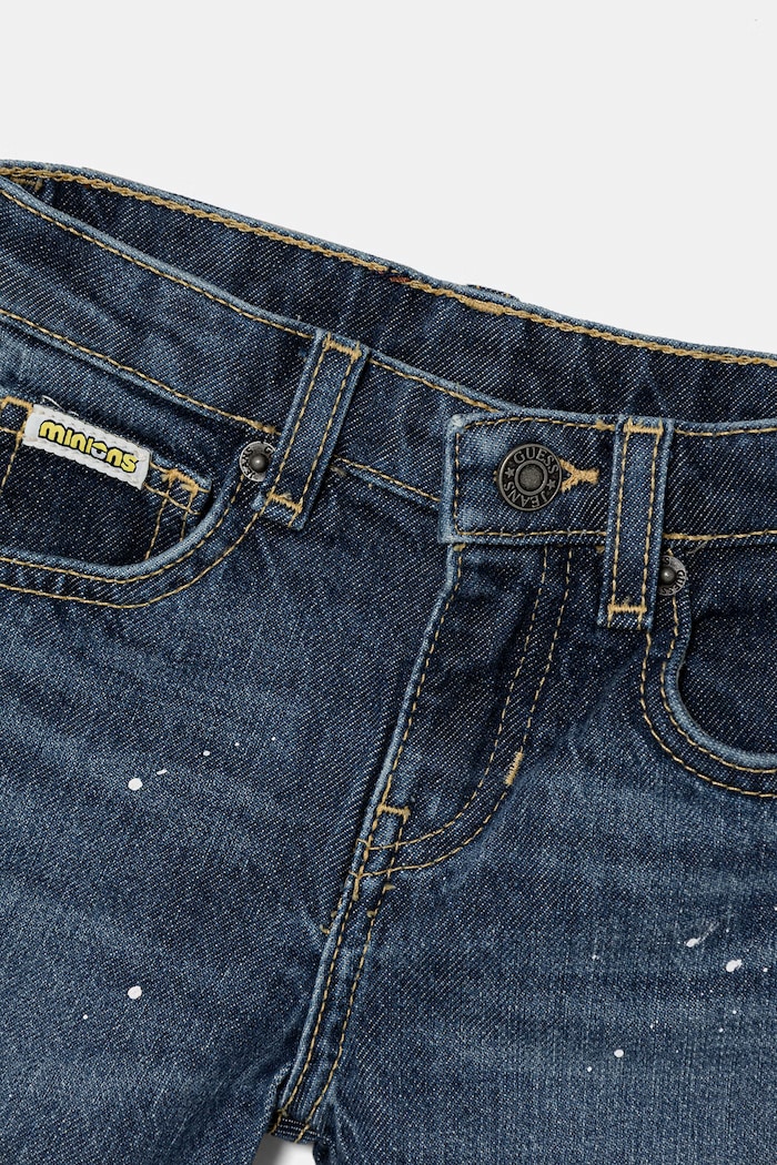 Chlapec Guess rifle relaxed fit detské GJ X MINIONS N6YAB3.D2273.9BY2 modrá