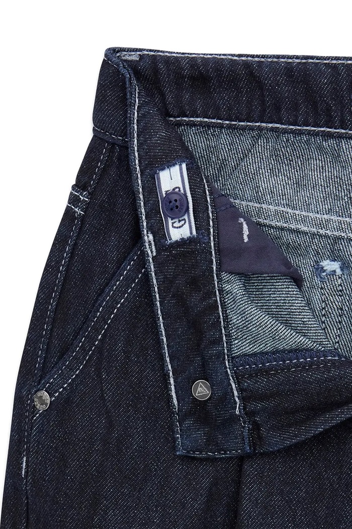 Jeansy relaxed fit dziecięce Guess niebieski L6YA10.D1234.9BY2