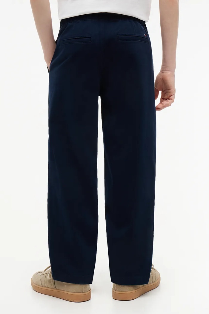 Tommy Hilfiger spodnie baggy dziecięce BAGGY granatowy KB0KB10282.128.176.9BY2