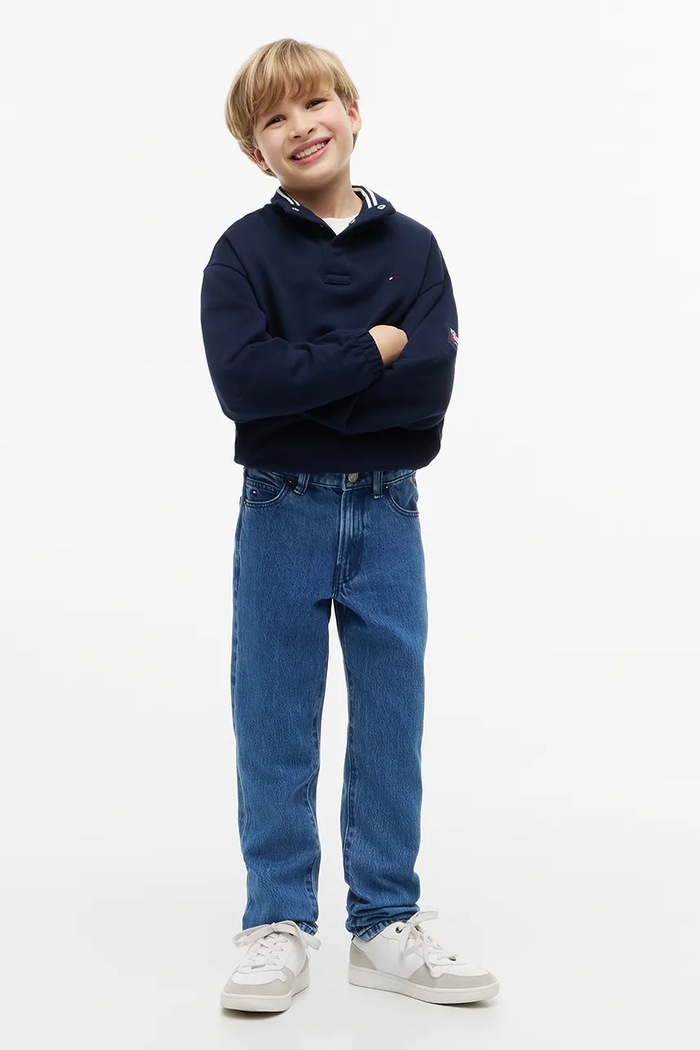Chłopiec Tommy Hilfiger jeansy straight dziecięce STRAIGHT KB0KB10467.128.176.9BY2 niebieski