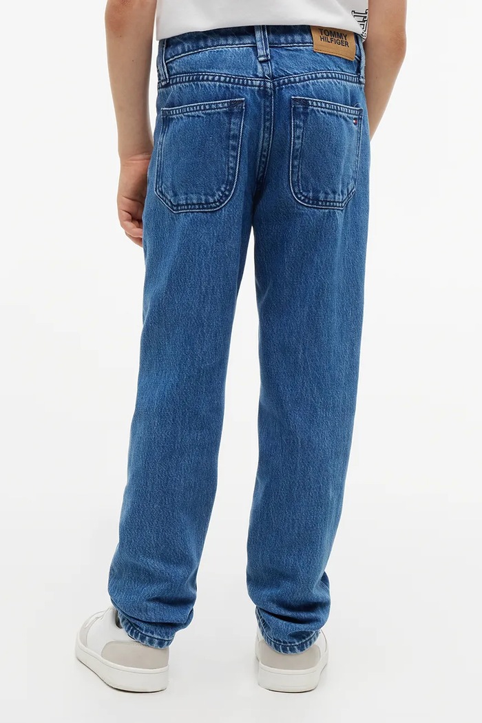 Tommy Hilfiger jeansy straight dziecięce STRAIGHT niebieski KB0KB10467.128.176.9BY2