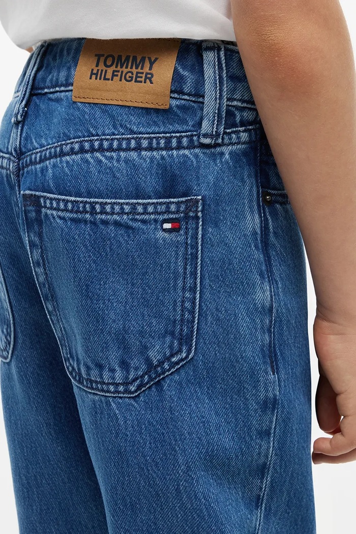 Tommy Hilfiger jeansy straight dziecięce STRAIGHT KB0KB10467.128.176.9BY2 niebieski