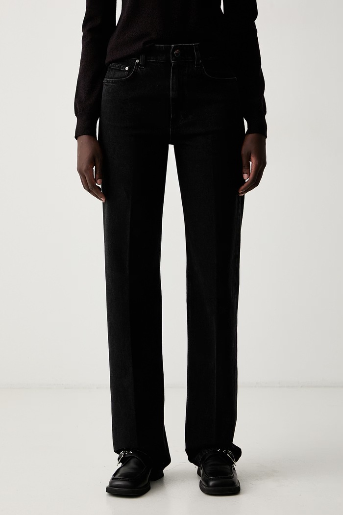 Iceberg jeansy regularne damskie czarny 2NS2.0255