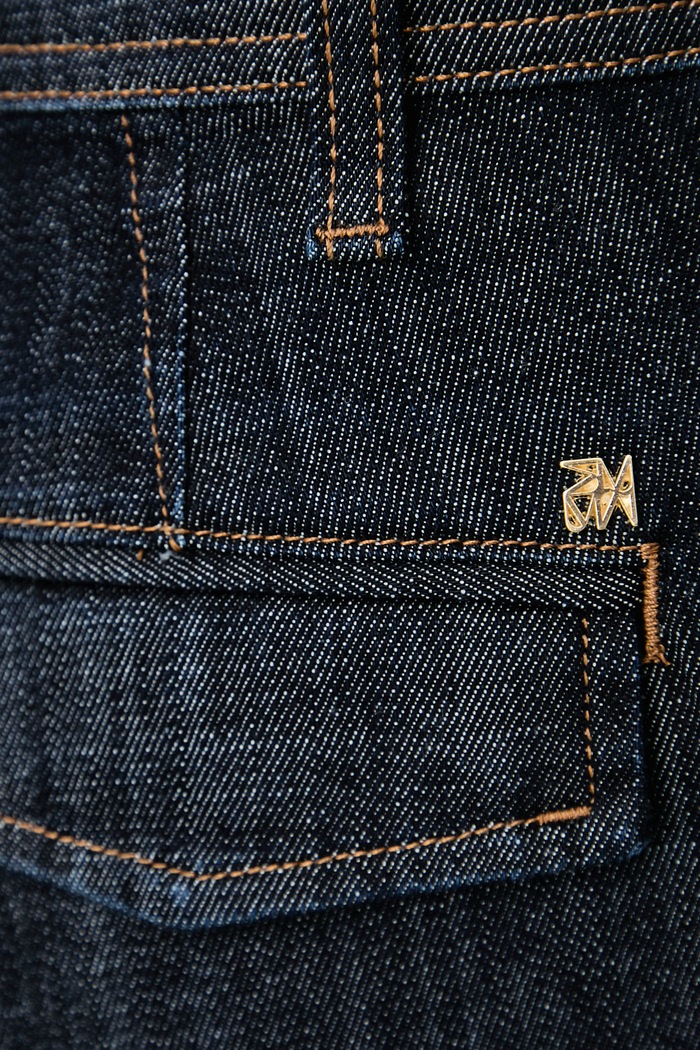 Jeansy barrel damskie Mos Mosh 185130 granatowy