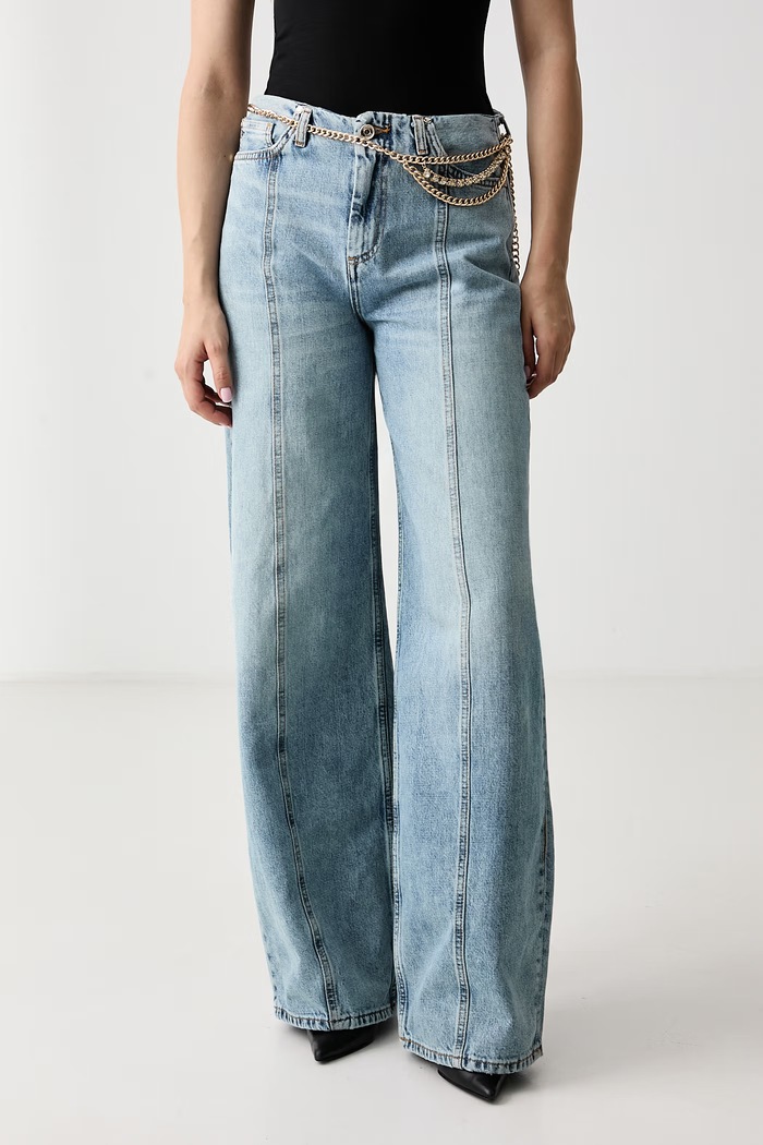 Liu Jo Blugi bootcut pentru femei Selected by Gigi Hadid albastru ZB7300.D4854
