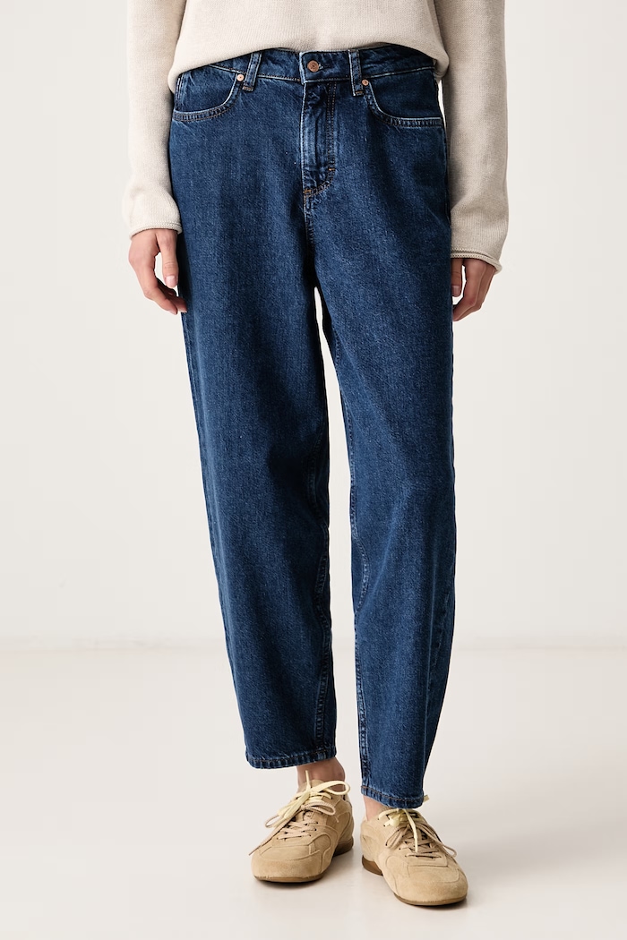 Marc O'Polo Jeansy relaxed fit damskie granatowy 5000013905