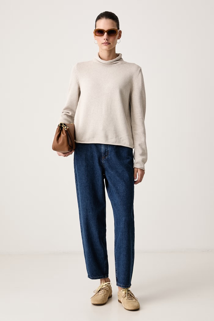 Marc O'Polo Jeansy relaxed fit damskie 5000013905 granatowy AW26