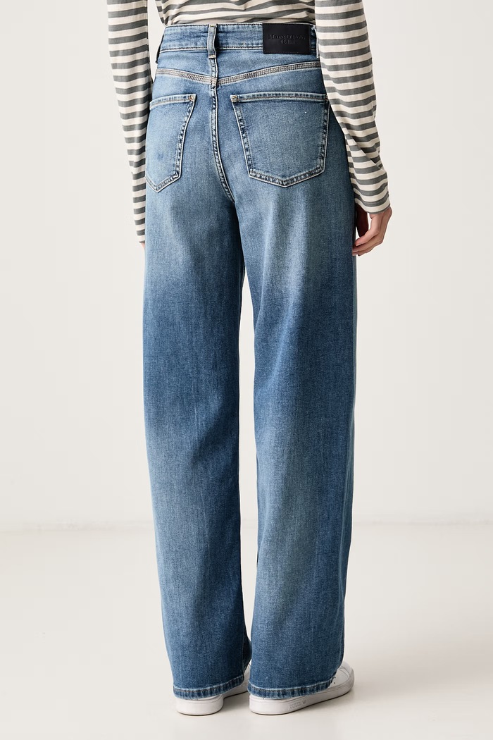 Odzież Marc O'Polo Jeansy wide leg damskie 5000007243 niebieski