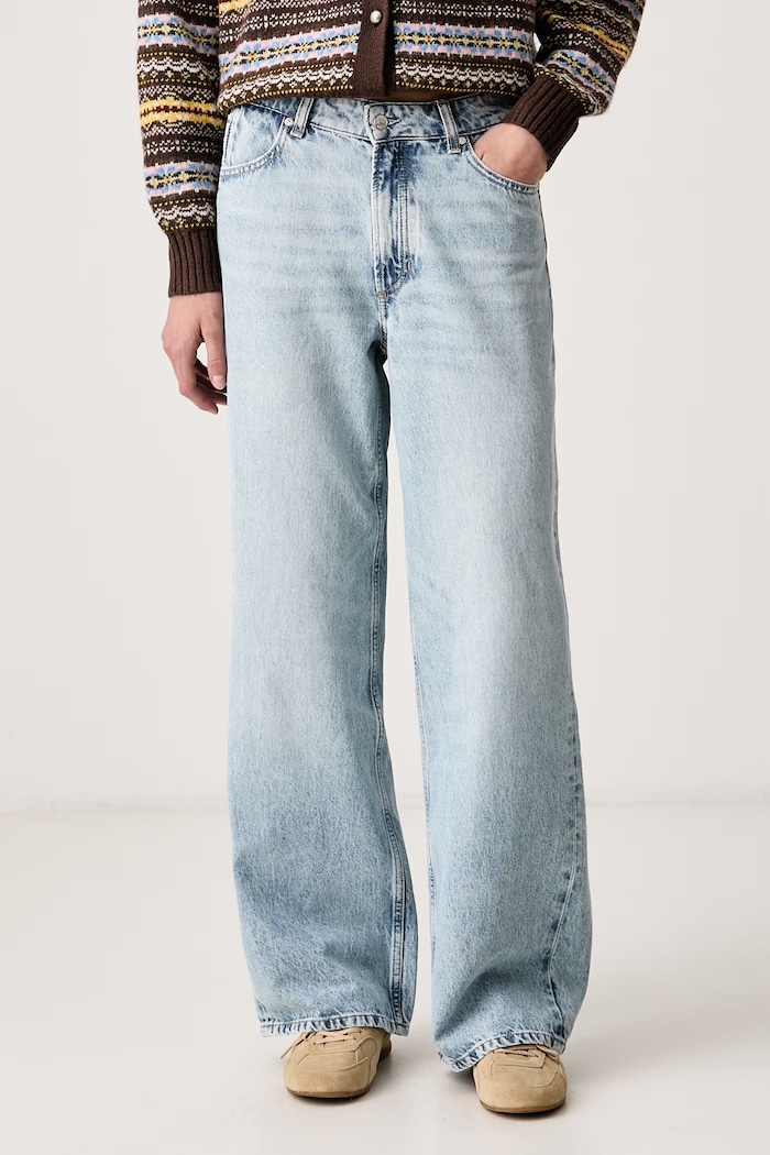 Marc O'Polo Jeansy wide leg damskie niebieski 5000007242