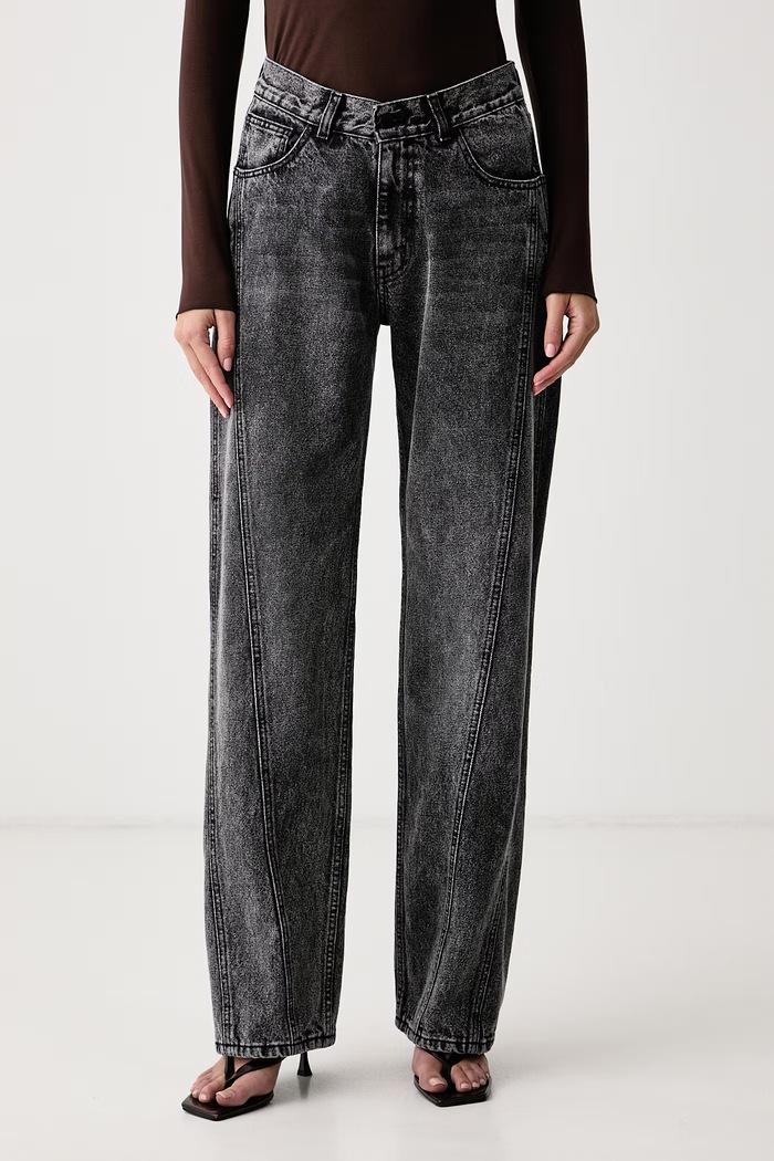 Le Privé Damskie ICONIC JEANS GRIS szary LP00832