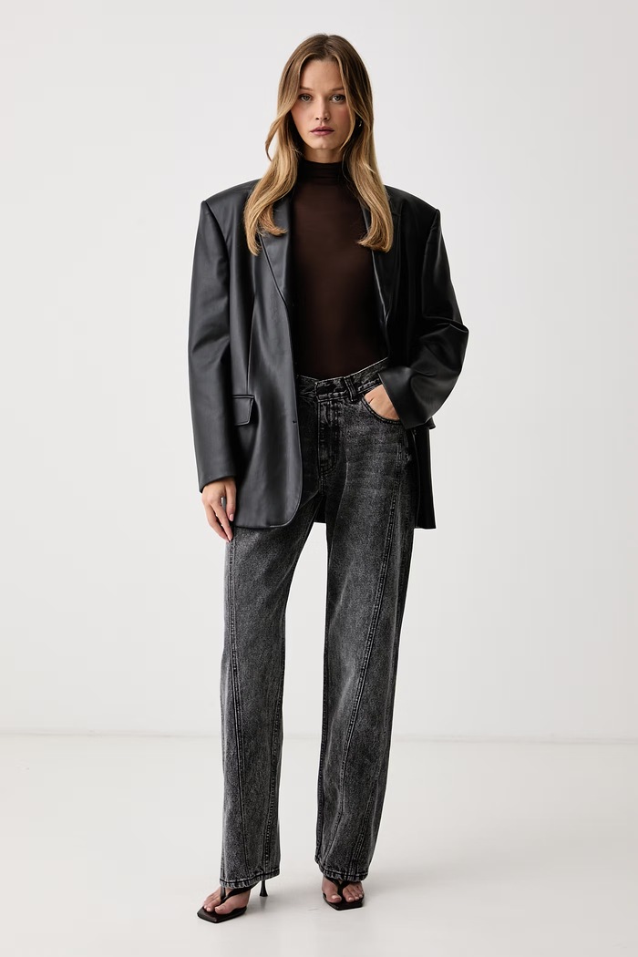 Le Privé Damskie ICONIC JEANS GRIS LP00832 szary AW26