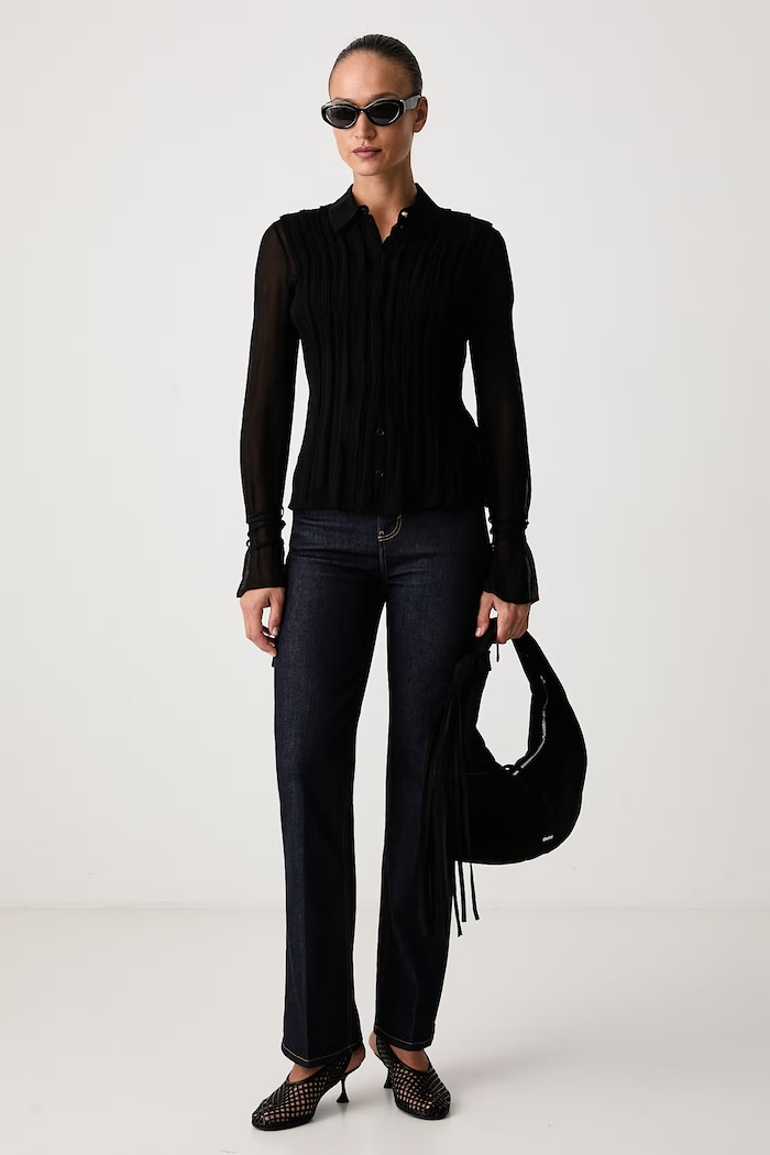 Victoria Beckham Jeansy slim fit damskie Julia 1226DJE005216U granatowy AW26