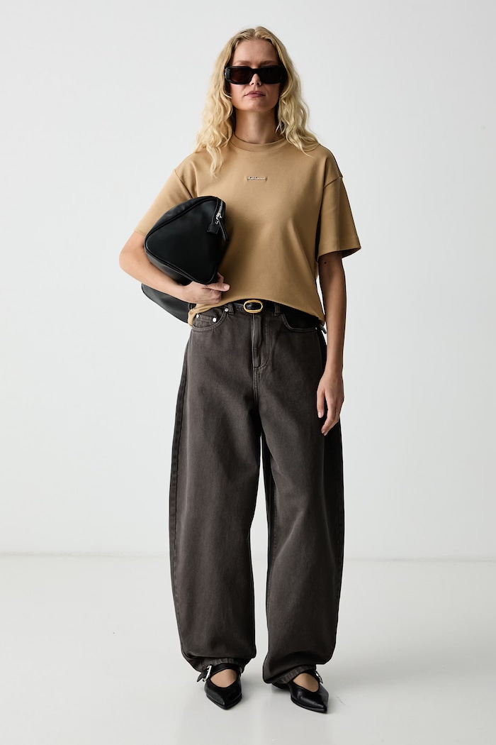 La Mania Jeansy damskie YSENNE YSENNE szary AW26