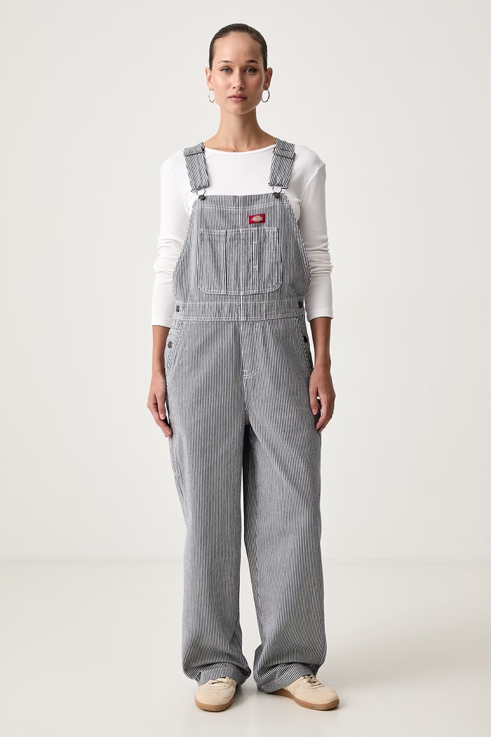 Dickies Ogrodniczki bawełniane damskie granatowy DK0A8829RI21