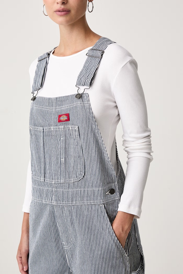 Ogrodniczki bawełniane damskie Dickies DK0A8829RI21 granatowy