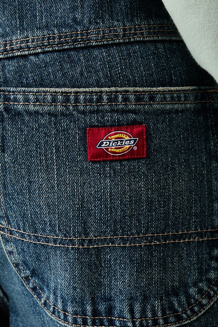 Jeansy barrel damskie Dickies DK0A8C2IL891 niebieski