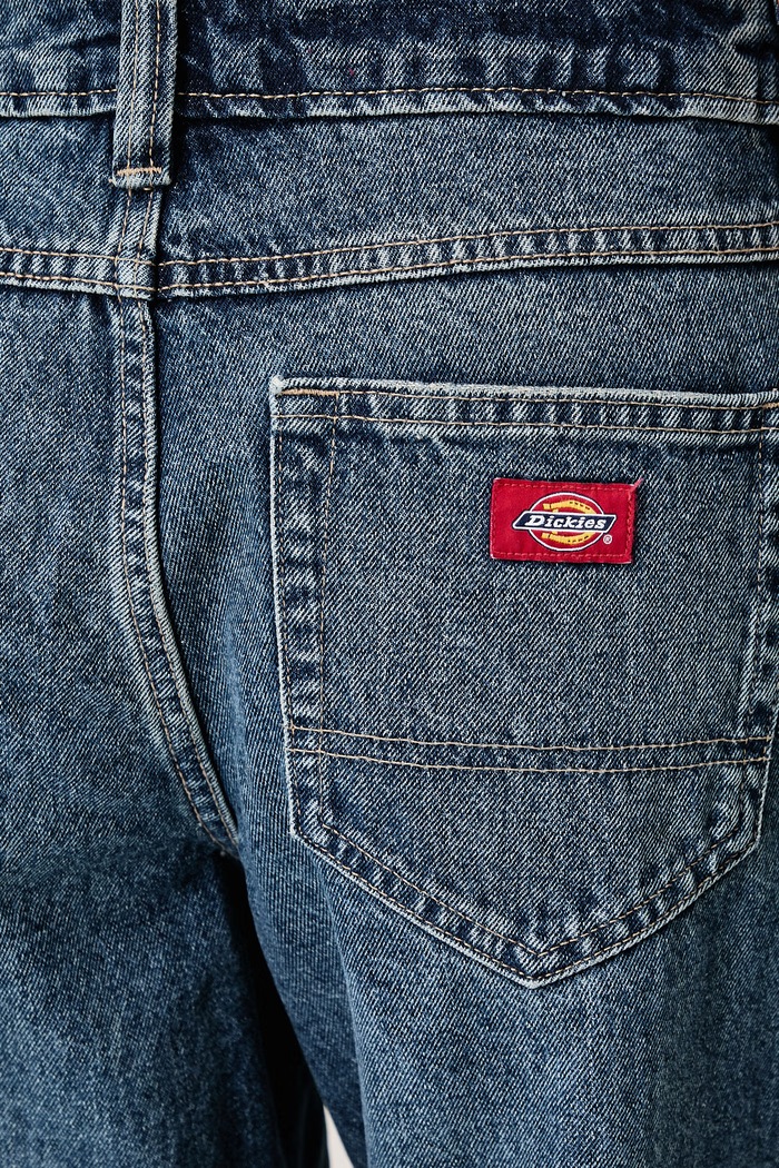Jeansy relaxed fit damskie Dickies DK0A88NKL891 niebieski