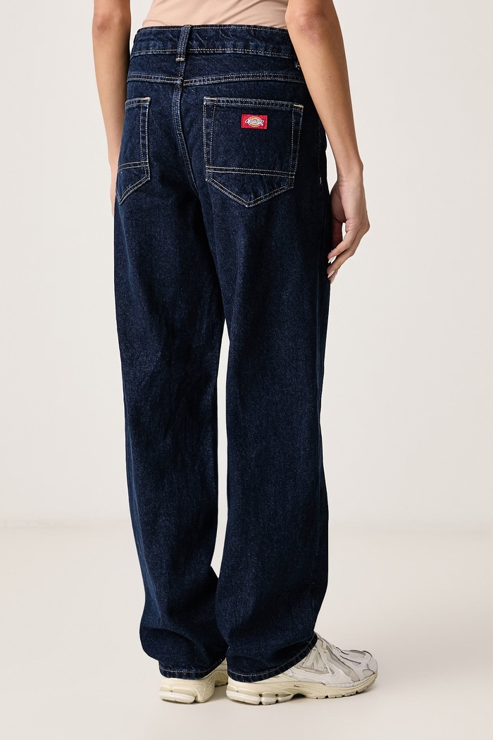 Odzież Dickies Jeansy relaxed fit damskie DK0A88NK0DD1 granatowy