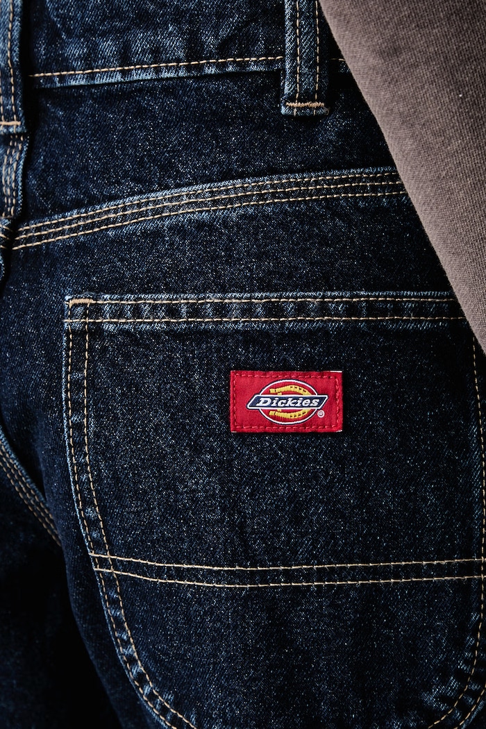 Jeansy loose damskie Dickies DK0A885J0DD1 granatowy
