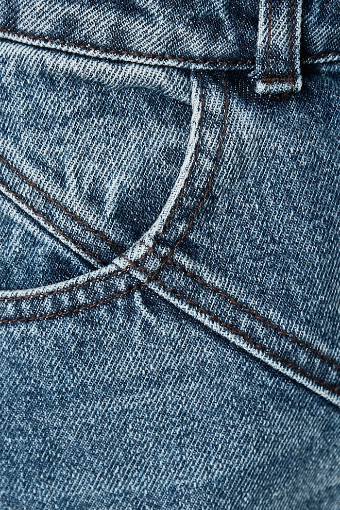 Jeansy straight damskie DEMI JEANS BLEU Le Privé LP00831 niebieski