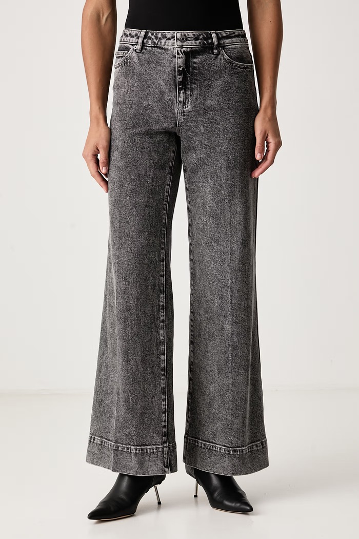 MICHAEL Michael Kors Jeansy bootcut damskie szary MF690ANFKE