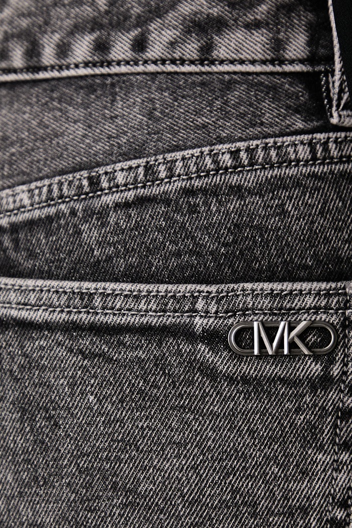 Jeansy straight damskie MICHAEL Michael Kors MF690AZFKE szary