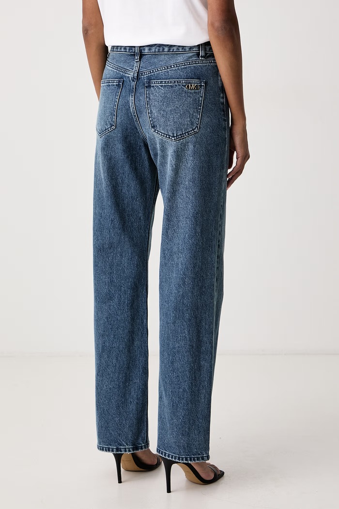 Odzież MICHAEL Michael Kors Jeansy regularne damskie MF690AZFAU niebieski