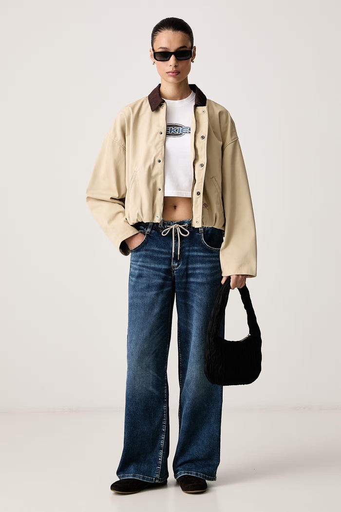 Guess Jeans Wide leg džíny dámské W6BA23.D1797 modrá AW26