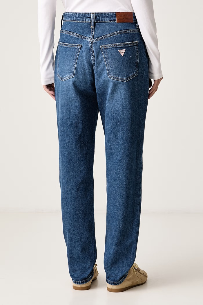 Oblečení Guess Jeans Mom džíny dámské W6BA0D.D1788 modrá