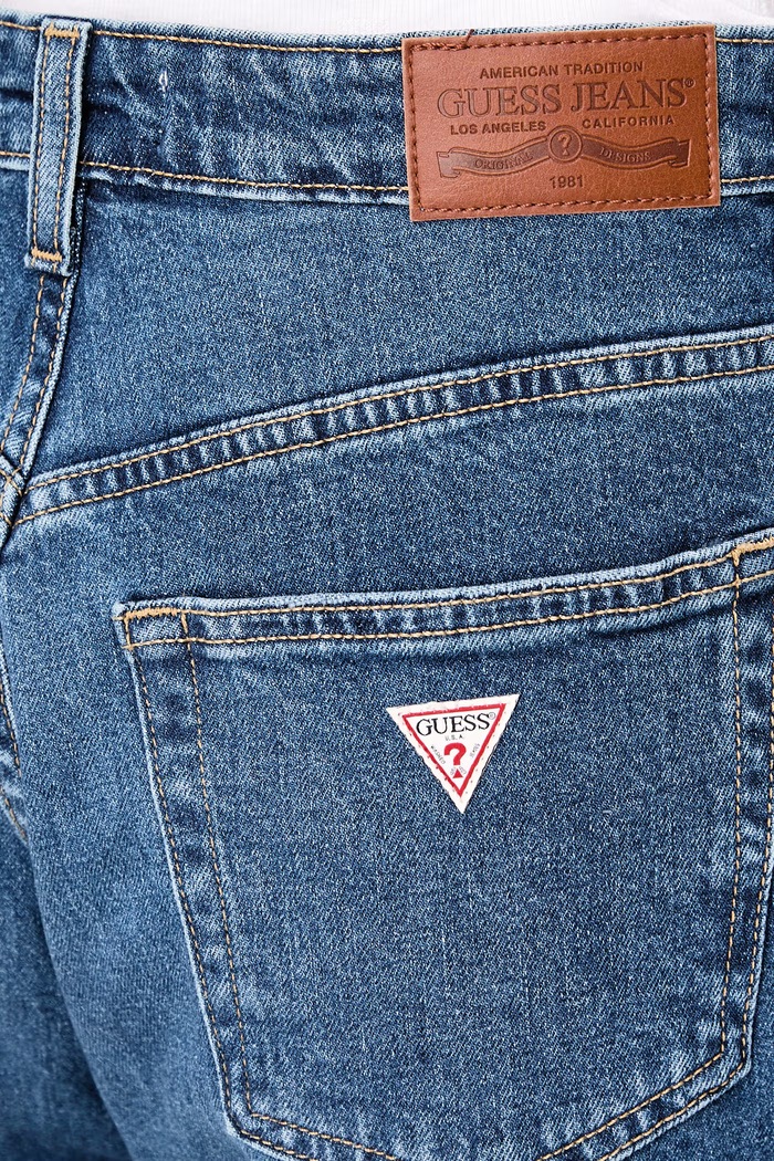 Mom džíny dámské Guess Jeans W6BA0D.D1788 modrá