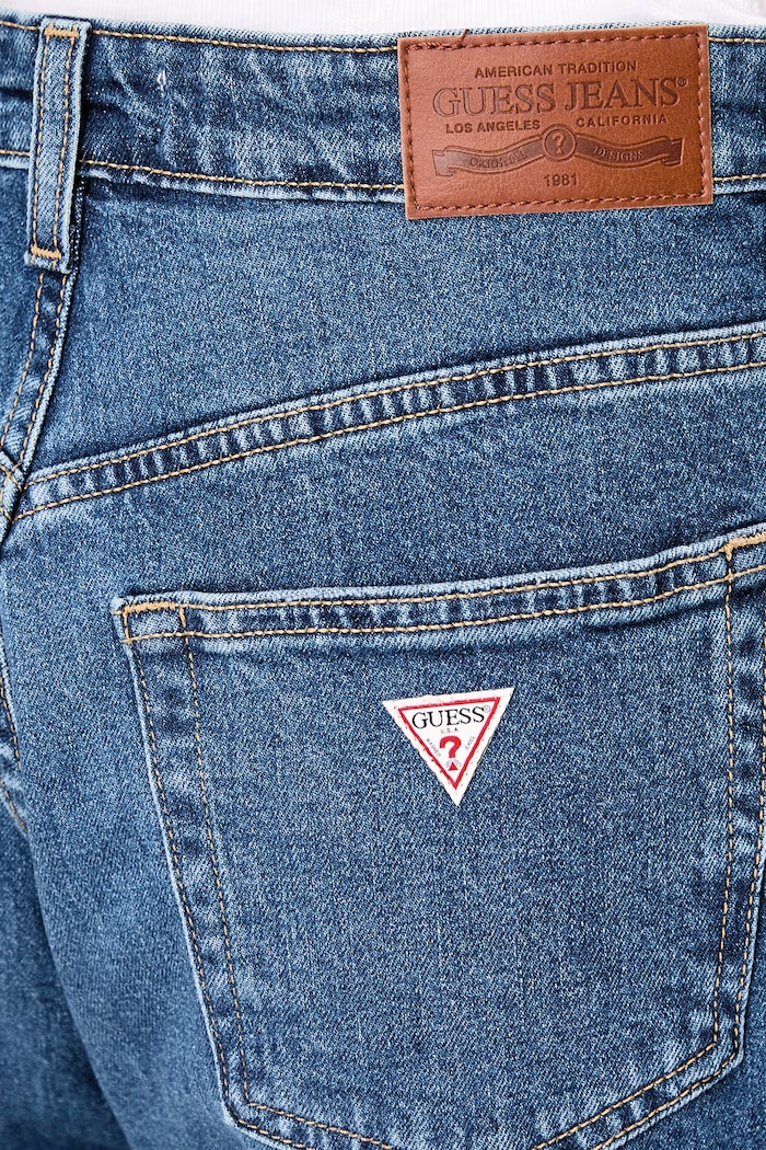 Mom džíny dámské Guess Jeans W6BA0D.D1788 modrá