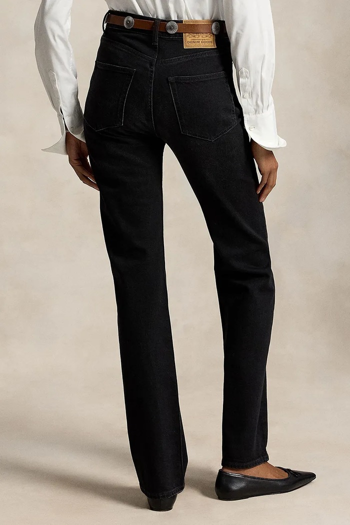 Polo Ralph Lauren Jeansy straight damskie 211B32467 czarny AW26