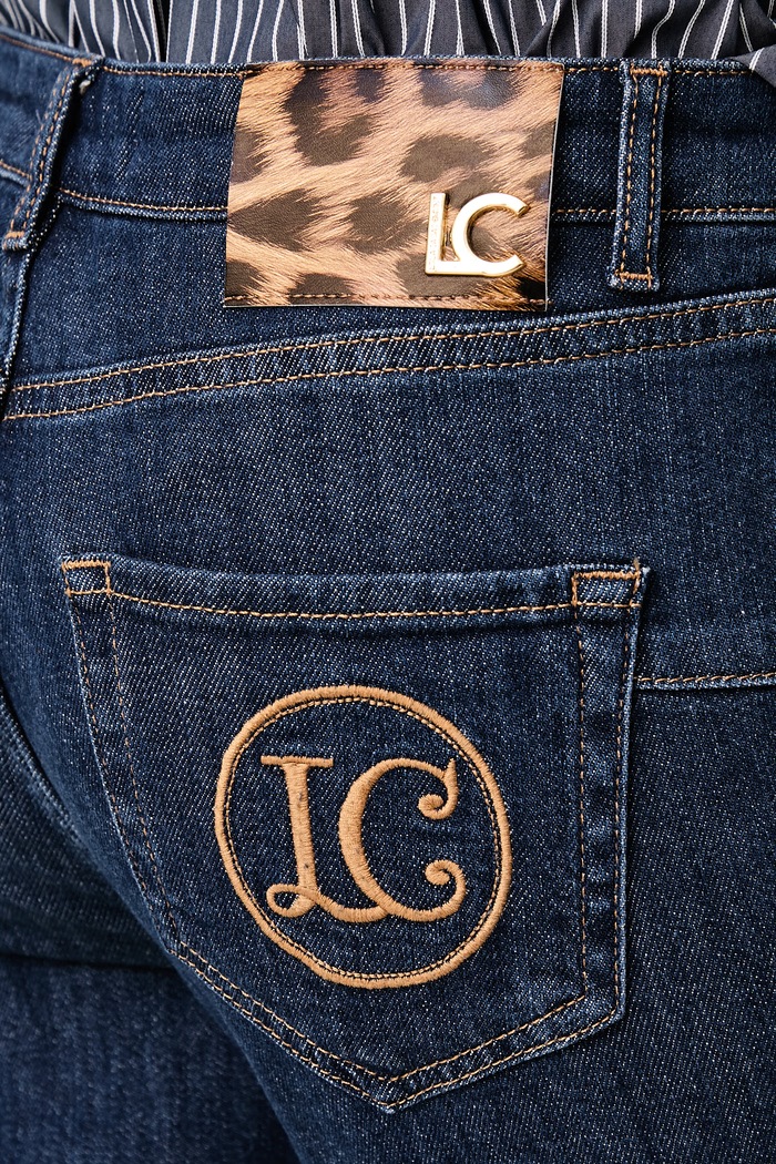 Jeansy straight damskie Lola Casademunt LF2614022 granatowy