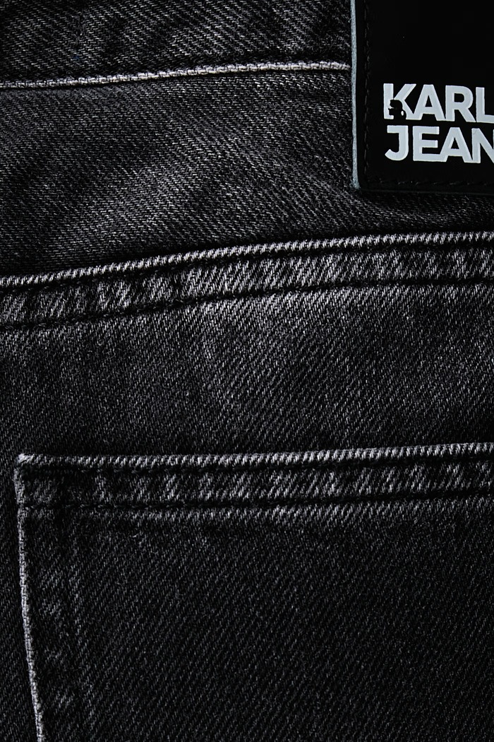 Relaxed fit traperice za žene Karl Lagerfeld Jeans B4W10049 crna