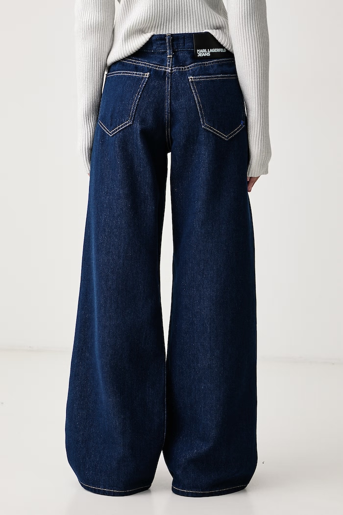 Ρούχα Karl Lagerfeld Jeans Relaxed fit Γυναικεία B4W10043 σκούρο μπλε
