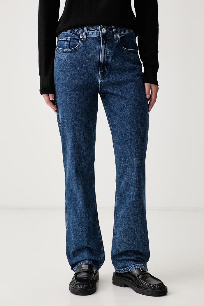 Karl Lagerfeld Jeans Jeansy straight damskie niebieski B4W10037