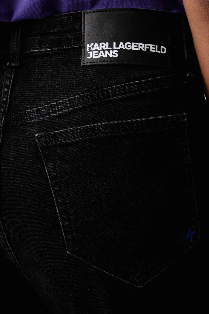 Straight traperice za žene Karl Lagerfeld Jeans B4W10036 crna