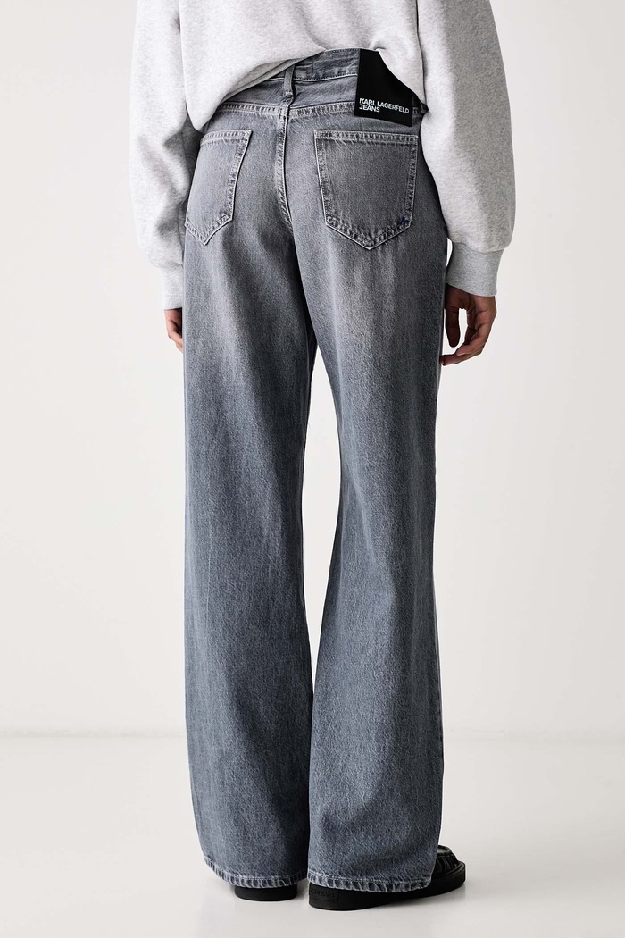 Дънки relaxed fit дамски Karl Lagerfeld Jeans B4W10023 сив