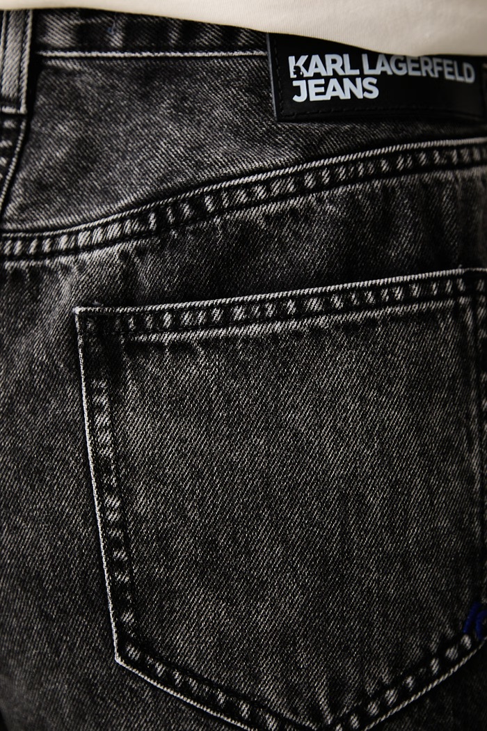 Blugi straight pentru femei Karl Lagerfeld Jeans B4W10014 negru