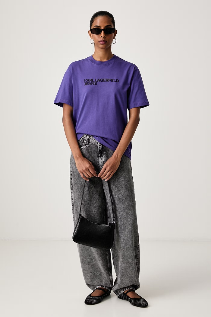 Karl Lagerfeld Jeans Relaxed fit traperice za žene B1W10105 siva AW26