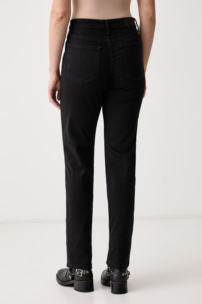 Odzież Marc O'Polo Jeansy straight damskie 5000016862 czarny