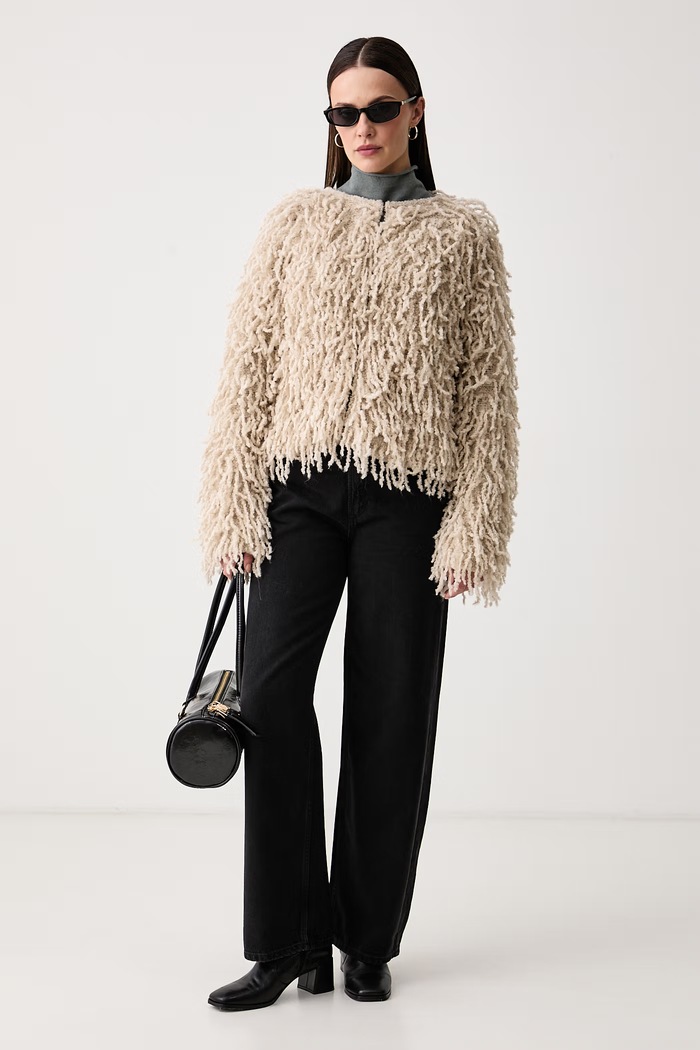 Marc O'Polo Jeansy wide leg damskie 5000009831 czarny AW26