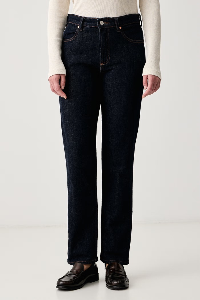 Marc O'Polo Jeansy straight damskie granatowy 5000014482